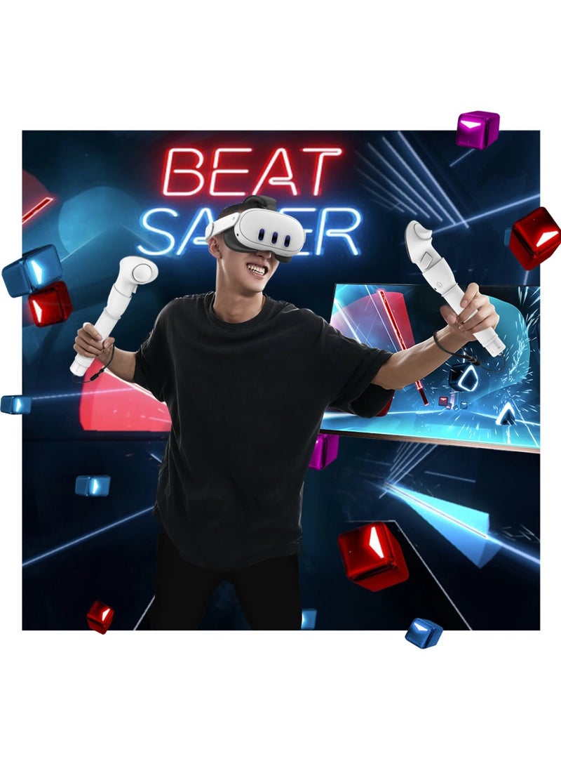 مقبض لملحقات وحدة تحكم Oculus Meta Quest 3/3S، قبضة طويلة لأذرع VR Gorlla Tag لوحدة Meta Quest 3/3S Beat Saber نادي الجولف - Image 3