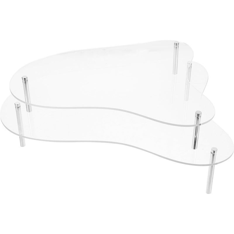 Clear Acrylic Cake Display Stand with Risers for Cupcakes Muffins and Desserts - Image 2