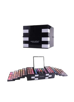Miss Rose 148-Color Magic Cube Makeup Kit - Includes 82-Color Pearly Eyeshadow Palette, 60-Color Matte Eyeshadow, 3-Color Blush, 3-Color Eyebrow Powder, and 3 Sponge Stick  - Image 2