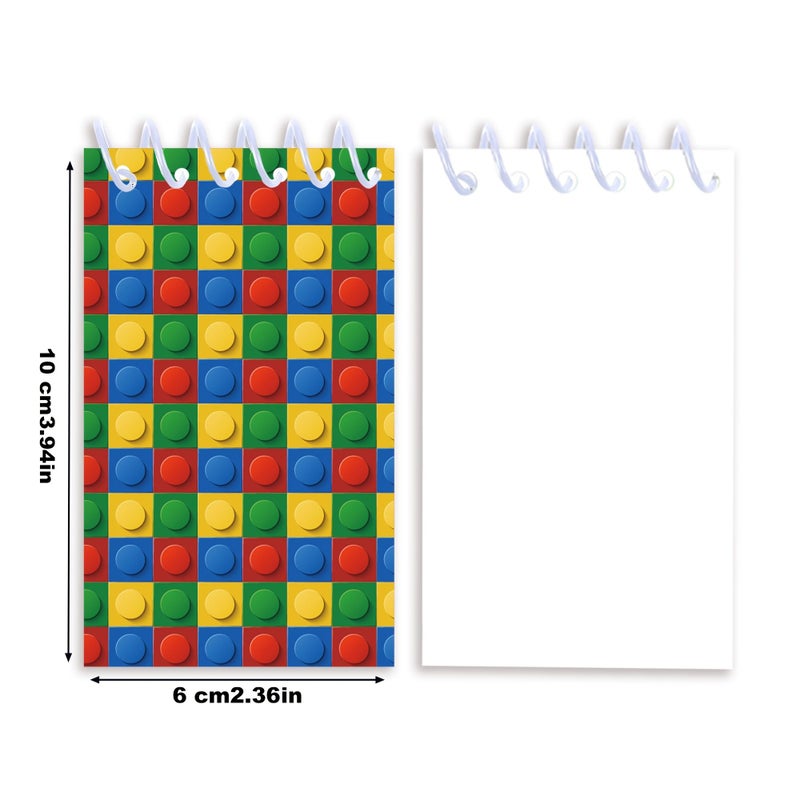 24pcs Mini Building Blocks Spiral Notebooks Portable for Party Supplies - Image 2