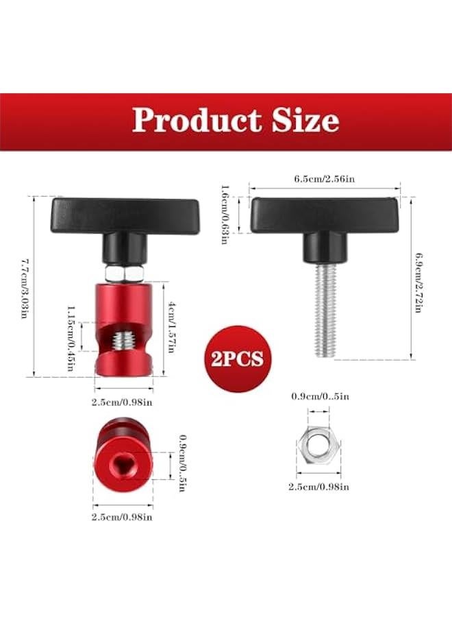Loquat 2Pcs Car Hood Prop Rods, Lift Engine Support Bar Clamp Hood Strut Fixing Clamps Stay Holder Anti-Slip Anti-Pinch Device Stopper Retainer Tool Hood Stay Holder Work for Tailgate Hatch Car Trunk - Image 3