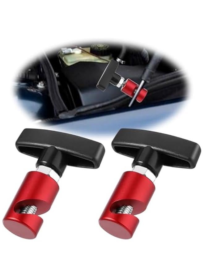 Loquat 2Pcs Car Hood Prop Rods, Lift Engine Support Bar Clamp Hood Strut Fixing Clamps Stay Holder Anti-Slip Anti-Pinch Device Stopper Retainer Tool Hood Stay Holder Work for Tailgate Hatch Car Trunk - Image 1