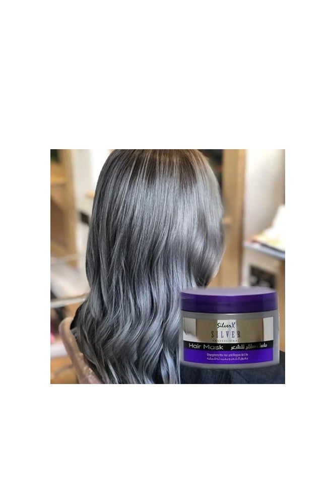 Silver X Silver Purple Hair Mask 300ml - Image 2