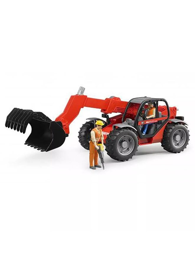 Bruder Bruder Manitou Telescopic Loader MLT Truck (1:16, Red)  - Image 2