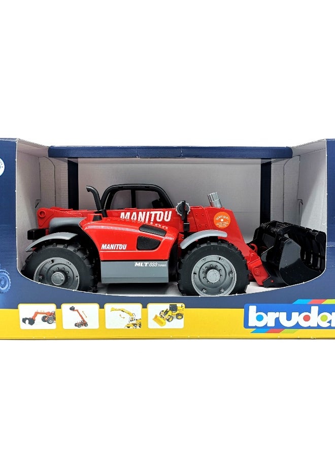 Bruder Bruder Manitou Telescopic Loader MLT Truck (1:16, Red)  - Image 1
