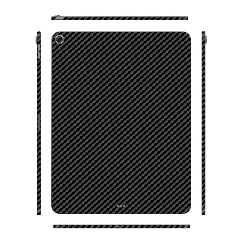 أغطية تابلت متوافقة مع آيباد إير 13 M2 2024، ملصق فينيل مضاد للخدش، فيلم واقي، ليس غلاف/غطاء (ألياف كربونية سوداء، غلاف كامل للجسم)