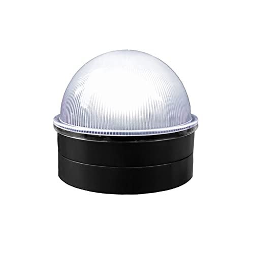 Classy Caps CH2233B Summit Chain Link Solar Post Cap, Black – High Output LED, Fits 1-7/8", 2", 2-2/8",2.5, 2-7/8",3" Diameter Posts, Easy DIY, Brilliant White Light, Ideal for Chainlink Fence Posts - Image 1