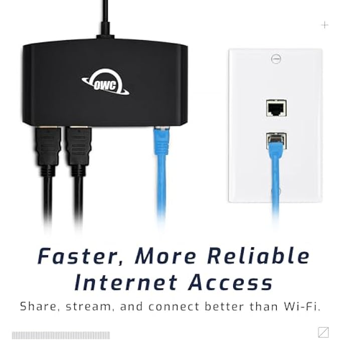 OWC - محطة ثندربولت 3 ميني - محطة ثندربولت 3 ميني بـ 5 منافذ - 2 × HDMI 4K60، 1 × USB 3 (5GB/S)، 1 × USB 2، 1 × منفذ إيثرنت جيجابت - Image 3