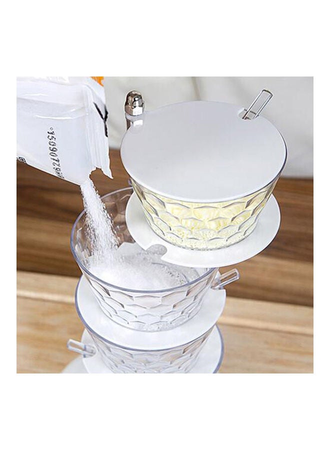NIBEMINENT 5-Layer Vertical Seasoning Jar Transparent  - Image 2