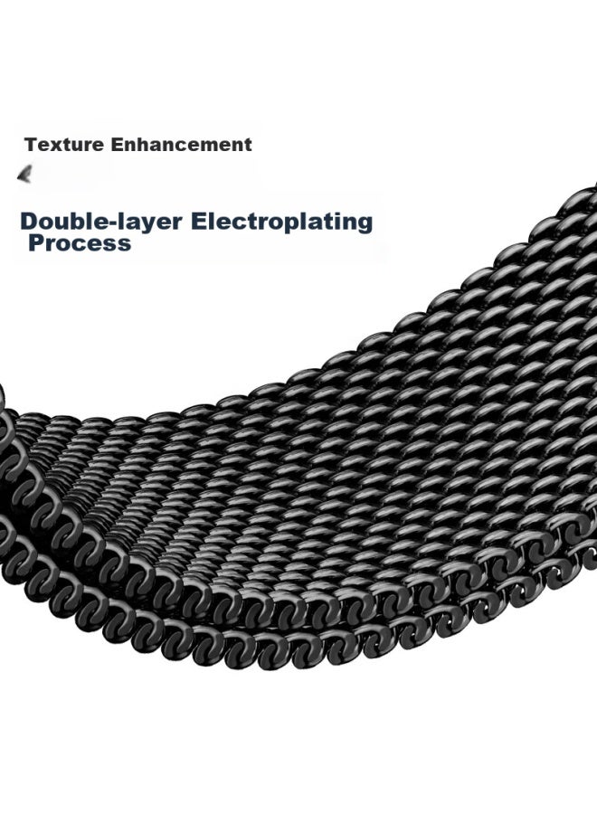 BHO Suitable For Xiaomi Band 9 Smart Fitness Bracelet, Wristband For Xiaomi Band 8, Metal Milanese Watch Strap, Accessories For Xiaomi Band 8 Nfc Version - Image 5