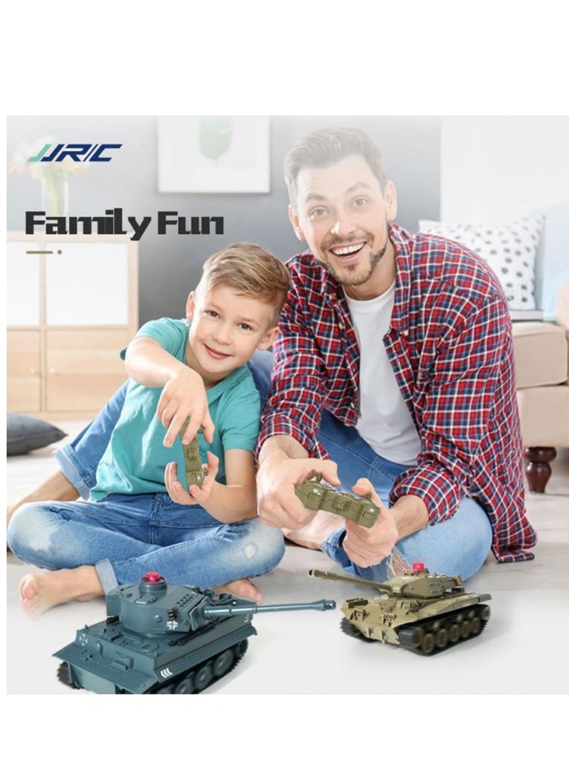 JJRIC - Simulation Remote Control Battle Tank Car Children's Toy Model Tank Remote Control Car - Image 1