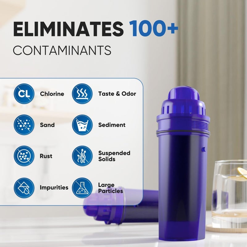 Pure Plus CRF950Z Pitcher Water Filter Replacement for Pur PPF900Z, PPF951K, PPT700W, CR-1100C, DS-1800Z, CR-6000C, PPT711W, PPT711, PPT710W, PPT111W, PPT111R and All PUR Pitchers and Dispensers, 4PACK - Image 4