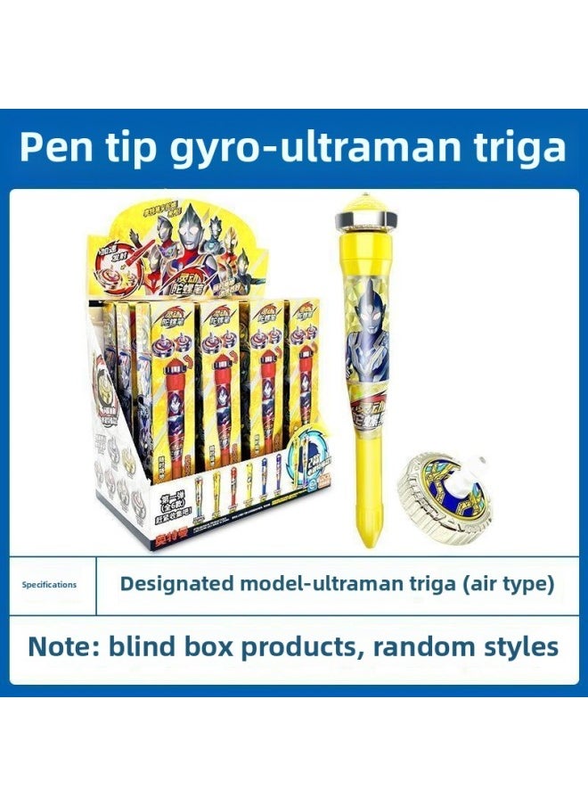 null - Smart Ultraman Hero Nib Gyro Pen Blind Box Children Toy Boy Fighting Spin Magic Birthday Gift-Color:Designated [tiliga] Ultraman Pen Tip Top - Image 1
