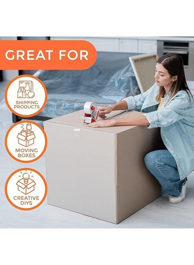 Clear Packing Tape | 2 inches x 50 yards Strong Heavy Duty Packaging Tape for Sealing Parcel Boxes, Moving Boxes Houses, Large Postal Bags, Office Supplies [1 Rolls] - Image 3
