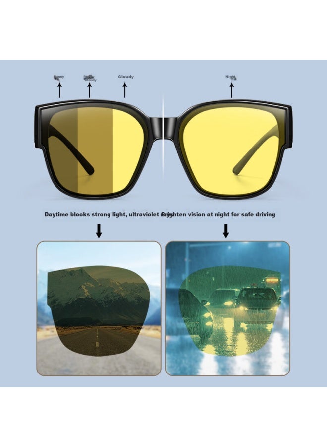 Bertha Bertha Day And Night Dual-use Anti-glare Night Vision Driving Glasses For Men Drivers Special Night Driving Sunglasses With Prescription Lens Cover  - Image 5