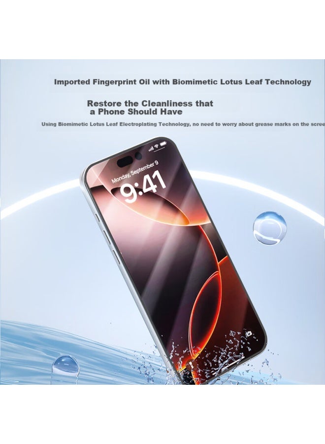 JD.com Jd Original Iphone 17 Hd Tempered Glass Screen Protector, Anti-dust Anti-shatter Anti-fingerprint Ultra-thin Full Coverage Dust-free Quick Installation Film For Apple 17 Smartphone - Image 4