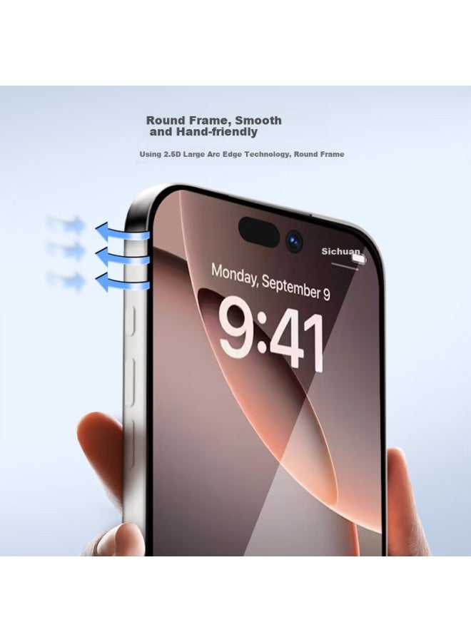 JD.com Jd Original Iphone 17 Hd Tempered Glass Screen Protector, Anti-dust Anti-shatter Anti-fingerprint Ultra-thin Full Coverage Dust-free Quick Installation Film For Apple 17 Smartphone - Image 5