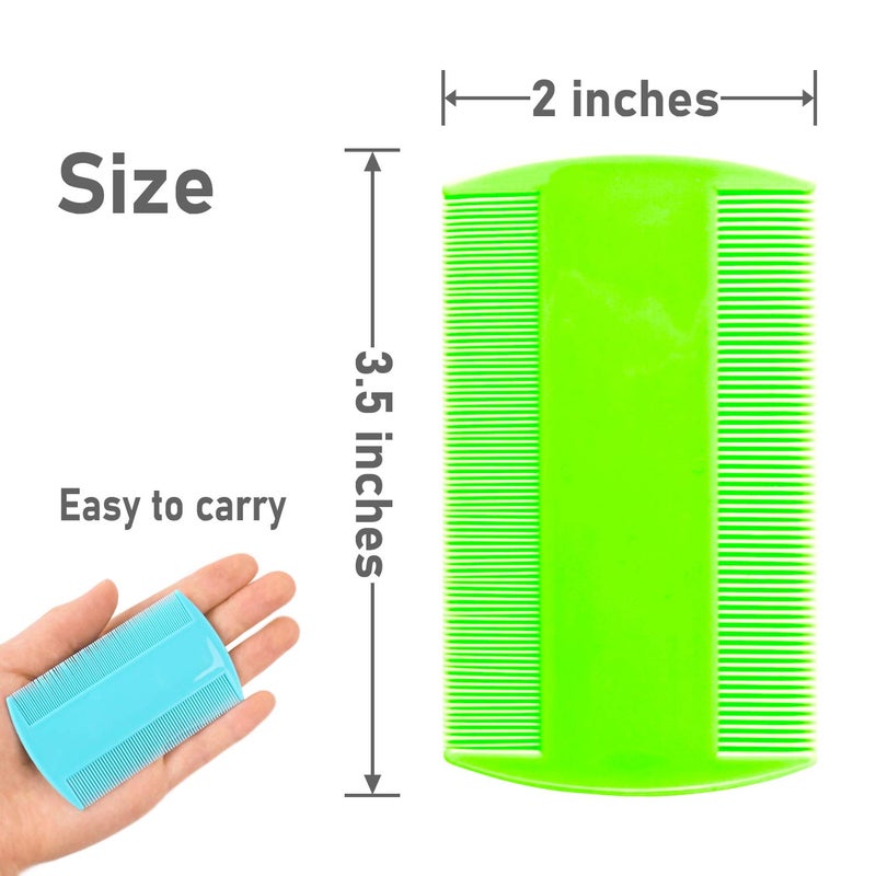 MoHern Flea Comb for Cats, 4 Pcs Lice Comb for Dogs, Double Sided Cat Comb for Short Hair of Pets or Humans by MoHern - Image 4