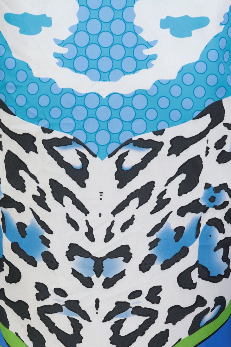 Willow & Whistle Women Abstract Print Kaftan Dress, Multicolor - Image 2