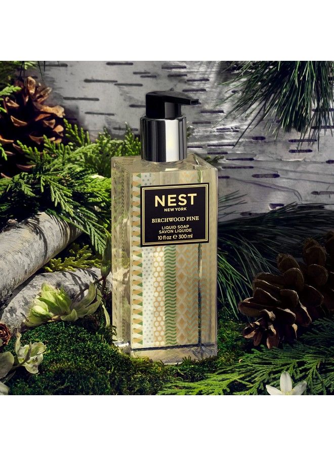 NEST FRAGRANCES Birchwood Pine Liquid Hand Soap 10 Fl Oz - Image 3
