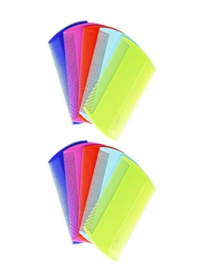 CDOFFICE 10 PCS Dog Flea Combs Double sided Pet Flea Lice Combs Cat Grooming Fine Tooth Hair Combs - Image 1