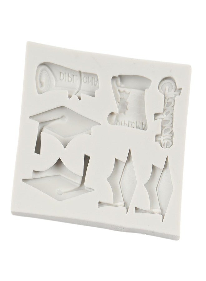 QDMOLDS قوالب عجينة السكر للتخرج، قوالب سيليكون على شكل قبعة تخرج، قوالب قبعة بكالوريوس لتزيين الكيك، قوالب تزيين الكب كيك، قوالب سكر، قوالب شوكولاتة، قوالب حلوى، قوالب طين بوليمر، قوالب عجينة السكر - Image 3