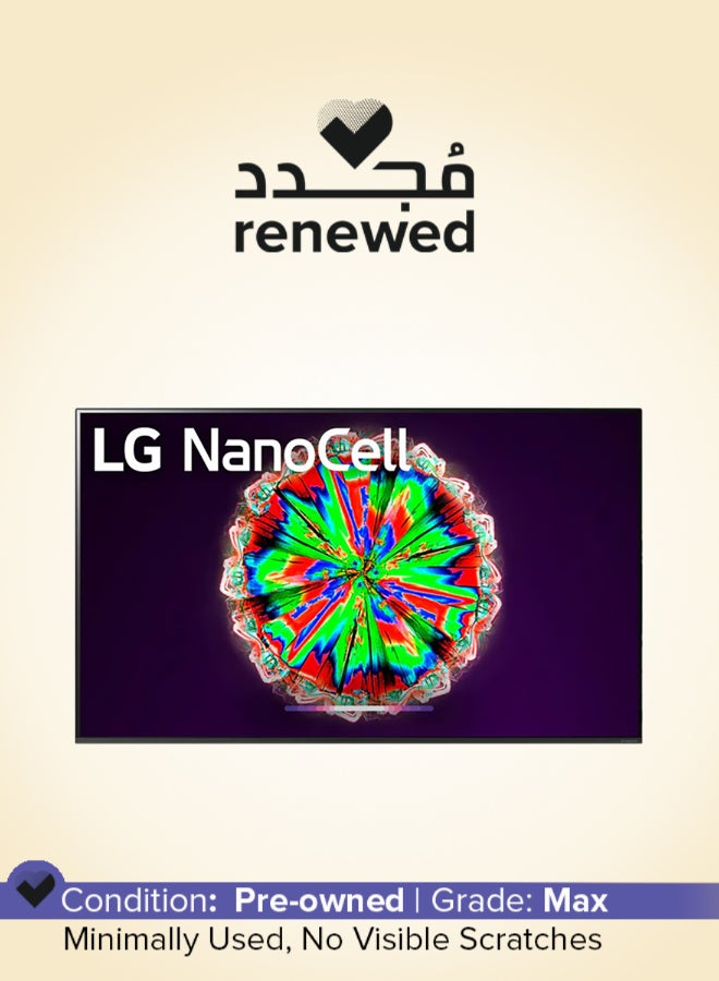 LG Renewed - 65 Inch 4K Ultra HD NanoCell Smart TV 65NANO81 Black - Image 1