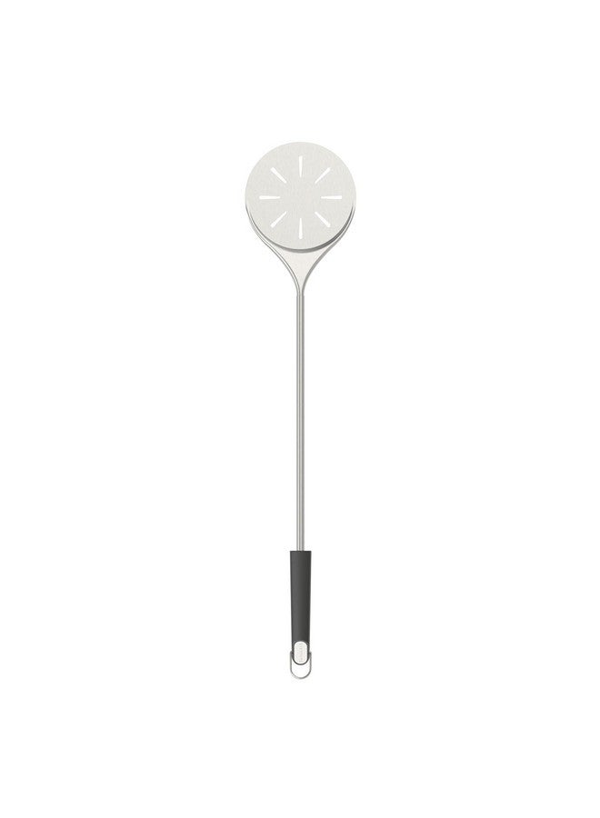 Everdure Everdure Stainless Steel Pizza Turning Peel - 6.5" Diameter, Long Handle, Nonstick, Lightweight, Perforated Design, Essential for Pizza Oven Owners, Chefs, Cooks, Bakers  - Image 1