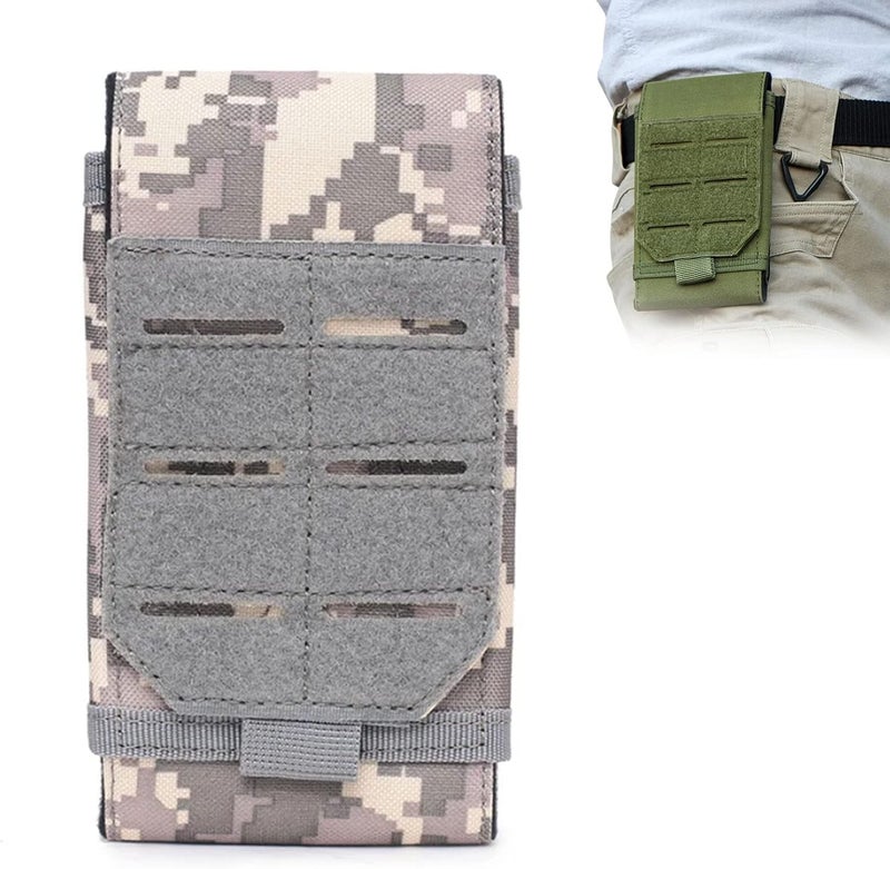 klarako Portable Nylon Phone Blet Bag - [2023 New] Outdoor Mobile Phone Pouch Accessory Pouch for Hunting Camping - Portable Men Waist Pack (Camouflage-A) - Image 1