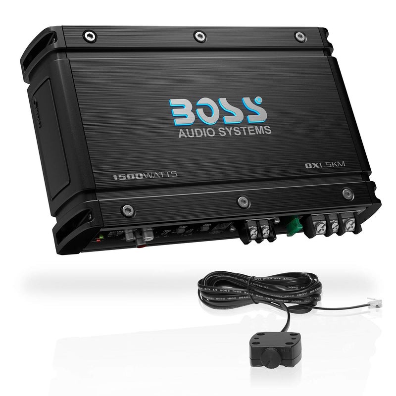 BOSS Audio Systems OX15KM Monoblock Car Amplifier 1500 High Output 28 Ohm Stable LowHigh Level Inputs Low Pass Crossover Bass for Subwoofer - Image 2