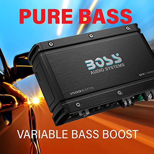 BOSS Audio Systems OX15KM Monoblock Car Amplifier 1500 High Output 28 Ohm Stable LowHigh Level Inputs Low Pass Crossover Bass for Subwoofer - Image 3