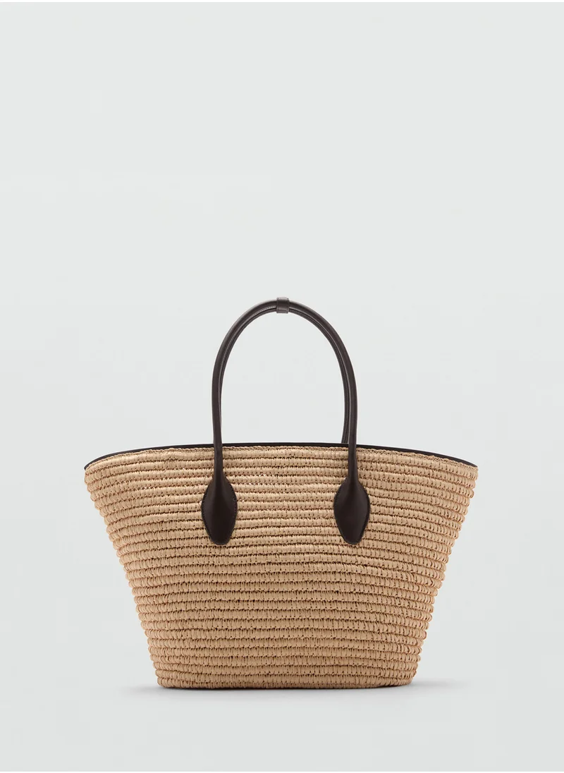 MANGO G-- Luis Top Handle Tote