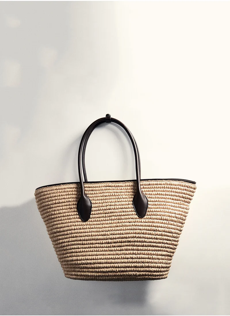 MANGO G-- Luis Top Handle Tote