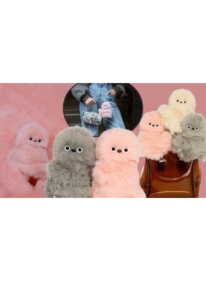 Mirumi Interactive Plush Robot Toy for Bags Cute AI Reaction Plush Charm Soft Fluffy Companion Toy with Sound & Touch Sensor for Kids and Collectors - Image 3
