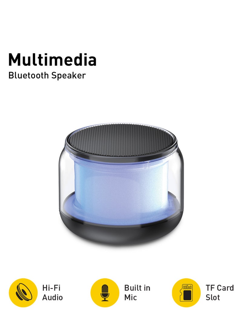 Totulife PURE Series Multimedia BT Speaker with Mic - Black - Image 1