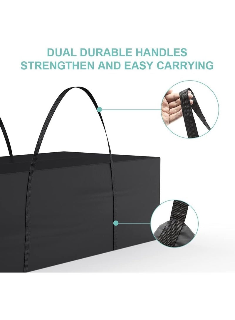 Large Outdoor Storage Bag, Waterproof 210D Oxford Fabric, Black, 173x76x51 cm - Image 4
