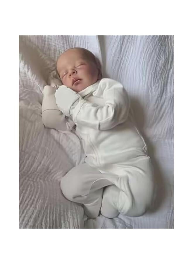 Lifelike Reborn Baby Dolls Crafted in Weighted Cloth Body - 18Inches Sleeping Realistic Newborn Baby Girl Dolls That Look Real and Feel Real - Image 3
