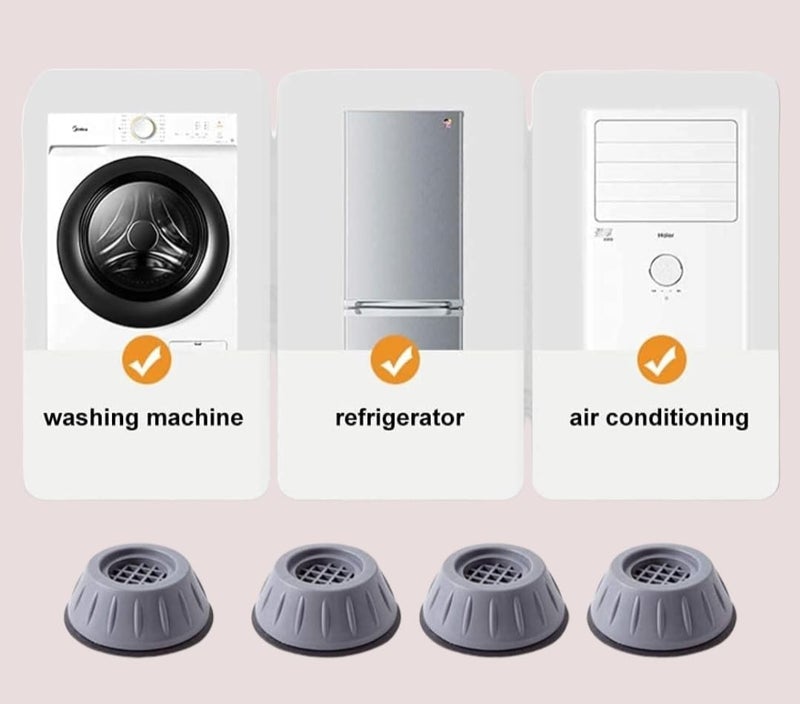P & S Anti Vibration Pads for Washing Machine - Noise Cancelling Rubber Feet Guard Set - Washer Support, Refrigerator Heightening Pads - (Pack of 1)  - Image 3