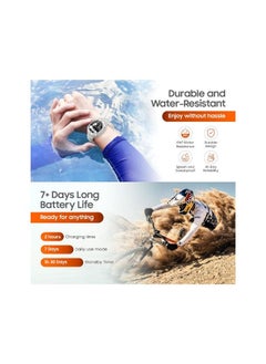 SWISS MILITARY Swiss Military DOM7 Smartwatch 1.43" AMOLED, Bluetooth Calling, Multi Language, Health & Sports Tracking, Wireless Charging, 7 Days Battery, IP67, iOS/Android Compatible, Silver Frame with Steel Strap  - Image 5