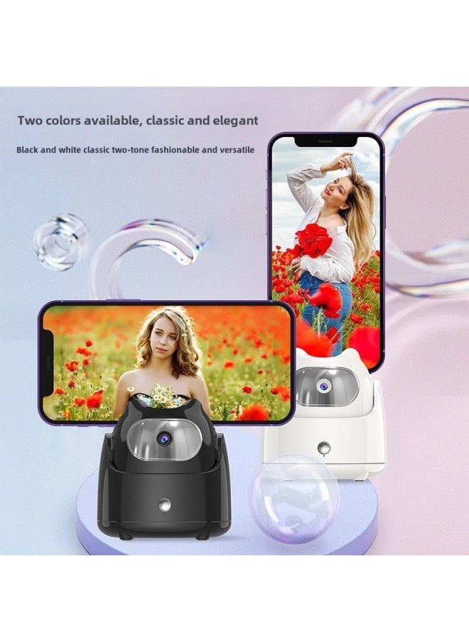 Generic - 新品360智能跟拍云台神器免APP视频拍摄直播AI识别人脸追踪稳定器-颜色:Q5黑色（英文款） - Image 1