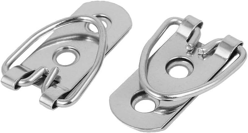 حلقات معدنية مزدوجة الثقب على شكل حرف D لتعليق الصور، 500 قطعة باللون الفضي - Image 4