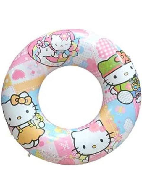 Swim Rings, Donut Swimming Ring Inflatable Pool Float Smooth Swimming Circle Swimming Cat 80 Cm