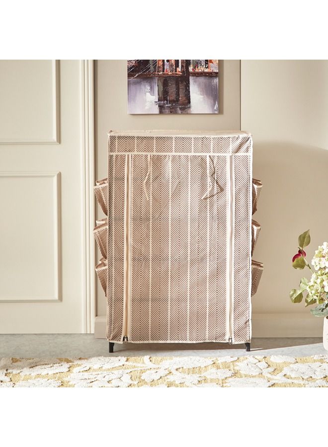 Home Box Ebase 5-Tier Shoe Rack Organizer With Cover 61x90x30 cm - Image 4