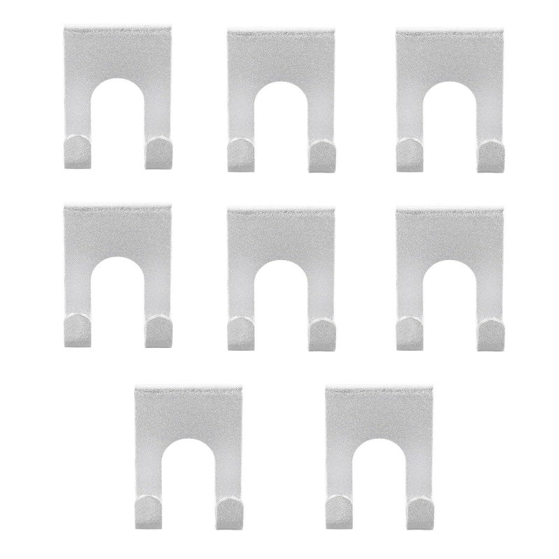 Heavy Duty Aluminum Wall Storage Hooks 8 Pack Punch Free Bathroom Robe and Towel Hanger - Image 2