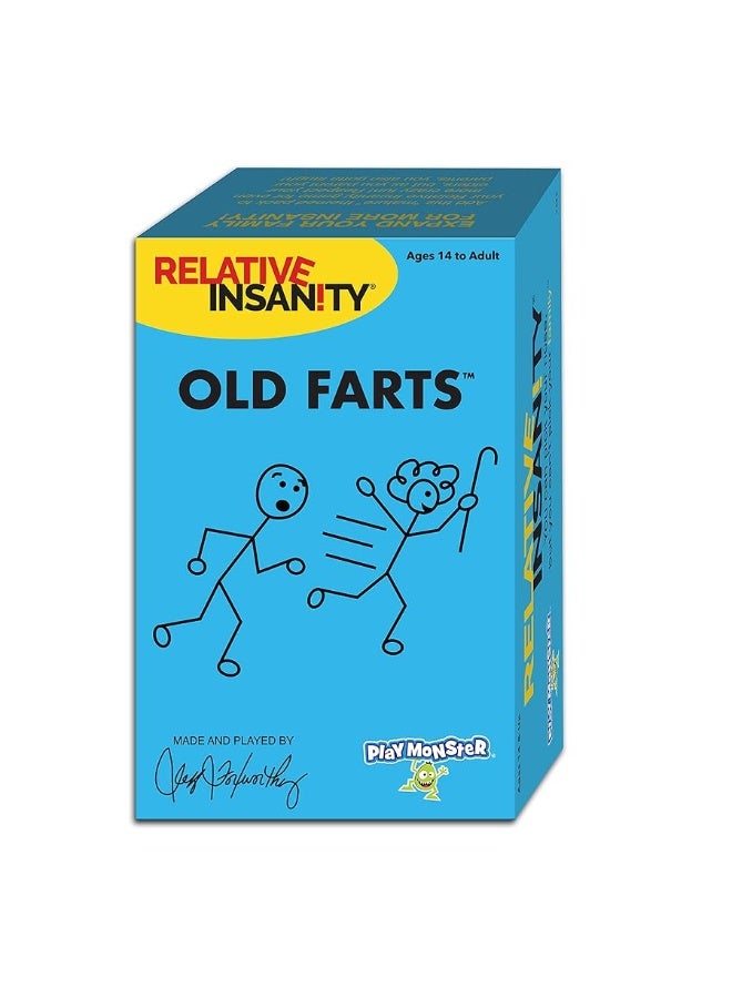 PlayMonster Relative Insanity â€” Old Farts â€” Hilarious Party Game Made and Played by Comedian Jeff Foxworthy â€” Ages 14+ â€” 4-12 Players - Image 1