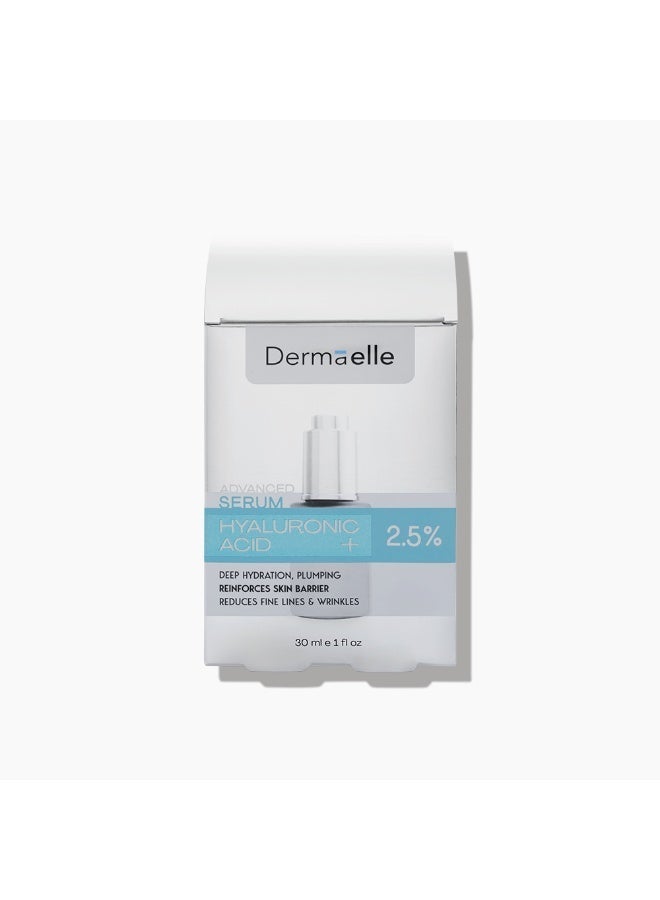 Dermaelle Advanced Hyaluronic Acid 2.5% Serum 30ml - Image 4