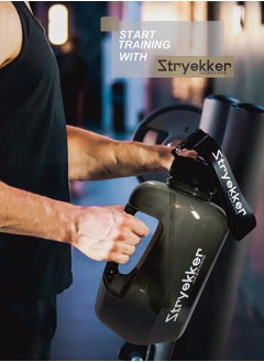 Stryekker 2.2L Premium Large Sports Water Bottle for Adults - Leak-Proof, Insulated & BPA-Free with Carry Handle  - Image 2
