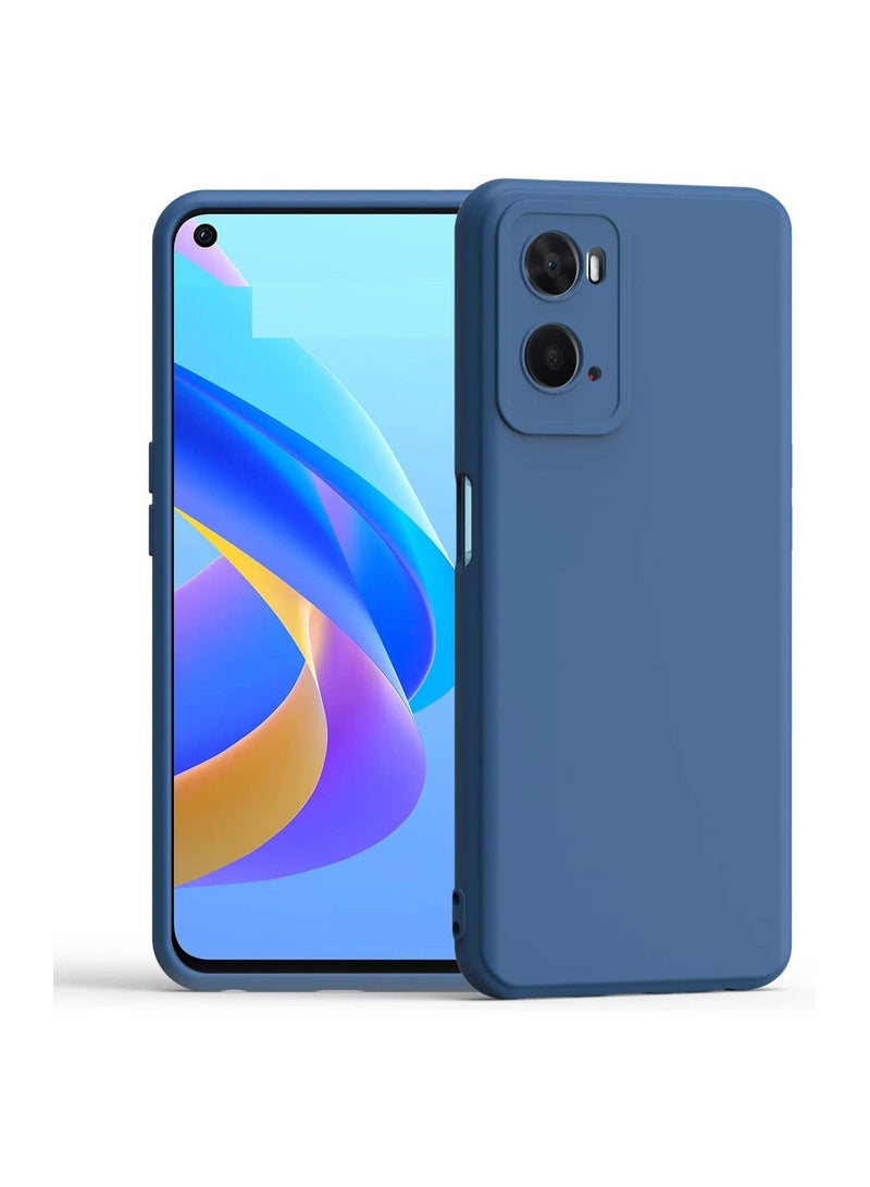 Thin Tpu Cover With Camera Protection Anti-Scratch Slim Fit Flexible Phone Case For Oppo A77S / Oppo A57 4G 2022 Blue - Image 1
