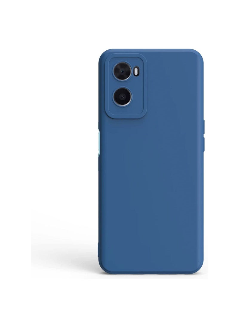 Thin Tpu Cover With Camera Protection Anti-Scratch Slim Fit Flexible Phone Case For Oppo A77S / Oppo A57 4G 2022 Blue - Image 2