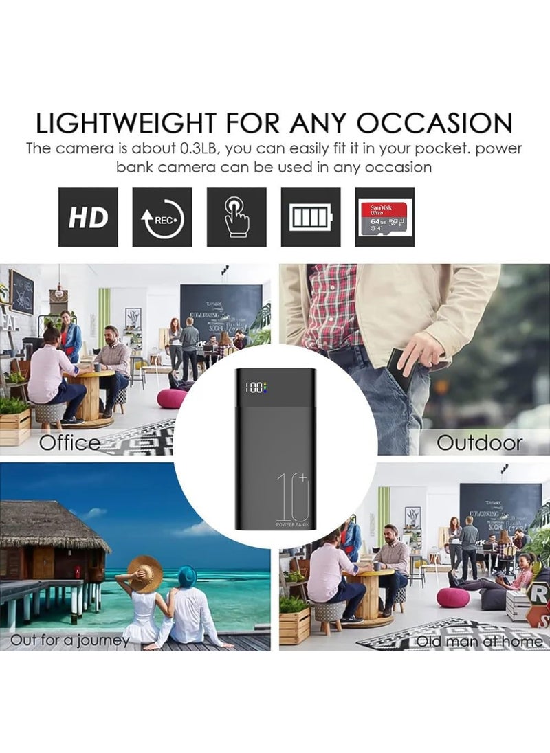 TECHNOVIEW TECHNOVIEW WiFi Power Bank Security Camera H10 Plus 1080P HD Audio Video Recording Indoor Camera with Real Time Remote Control Night Vision Motion Detection  - Image 3
